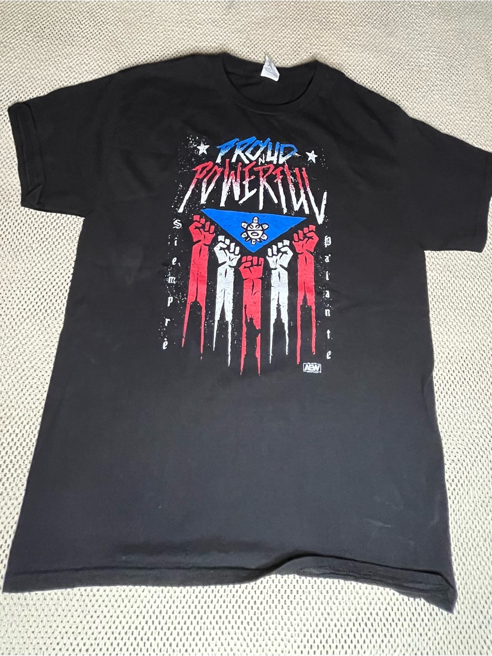 Habes Santana & Ortiz - Siempre Pa'lante
AEW Official T-Shirt Men's Size medium